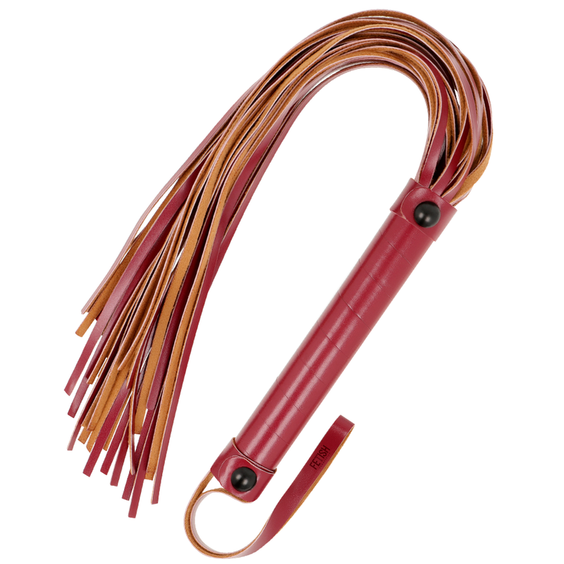 Vegan Leather Whip – 28 cm (15 cm handle) – FETISH SUBMISSIVE