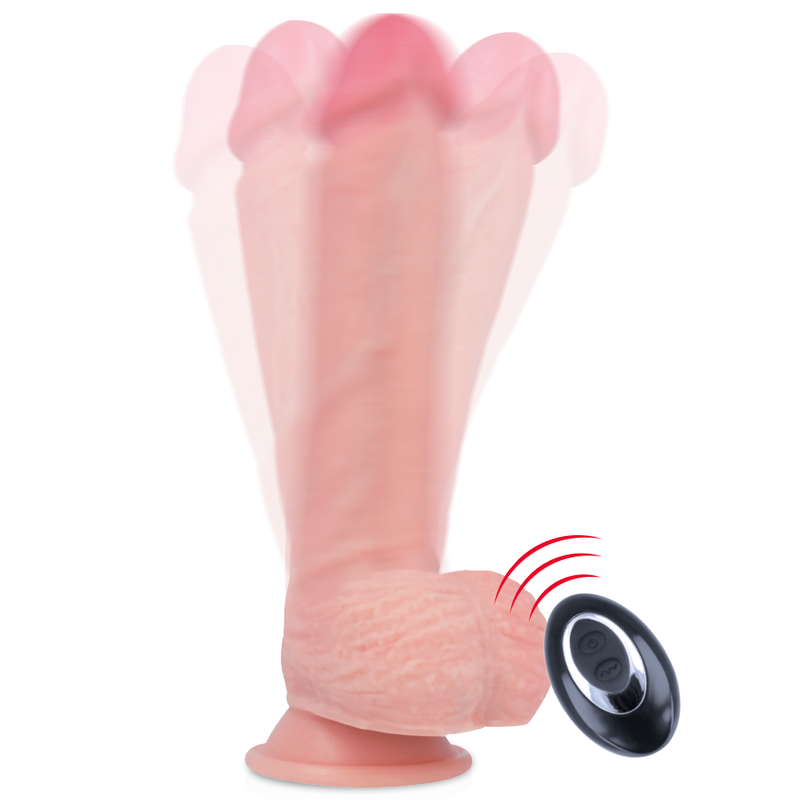 Liquid Silicone Remote-Control Vibrator with Harness 20.5 cm x 4.62 cm - RockArmy Apache
