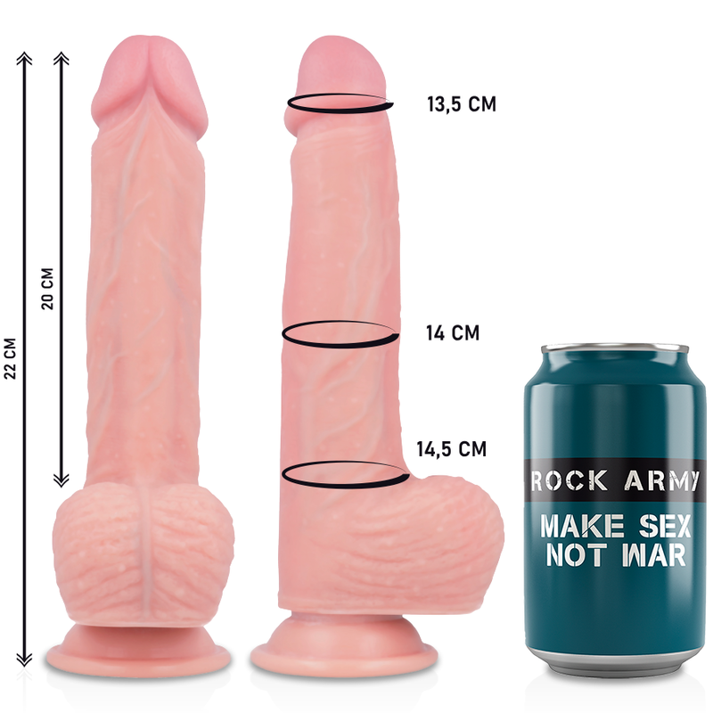 Liquid Silicone Remote-Control Vibrator with Harness 20.5 cm x 4.62 cm - RockArmy Apache