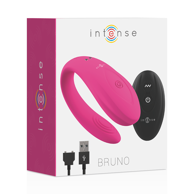 Bruno Partner Double Pleasure Couples Vibrator - Pink - INTENSE