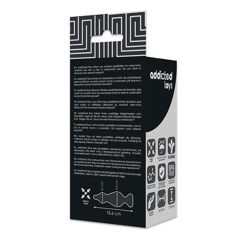 Anal Plug Black 13.6×4.5 cm – ADDICTED TOYS