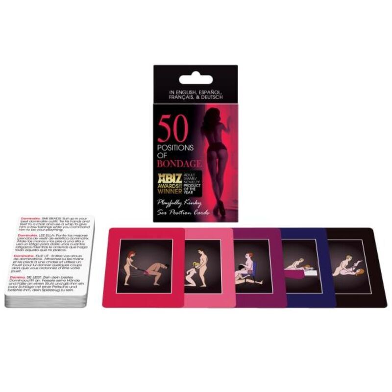 Bondage Sex Position Cards | 50 Positions | Couples Game | KHEPER GAMES